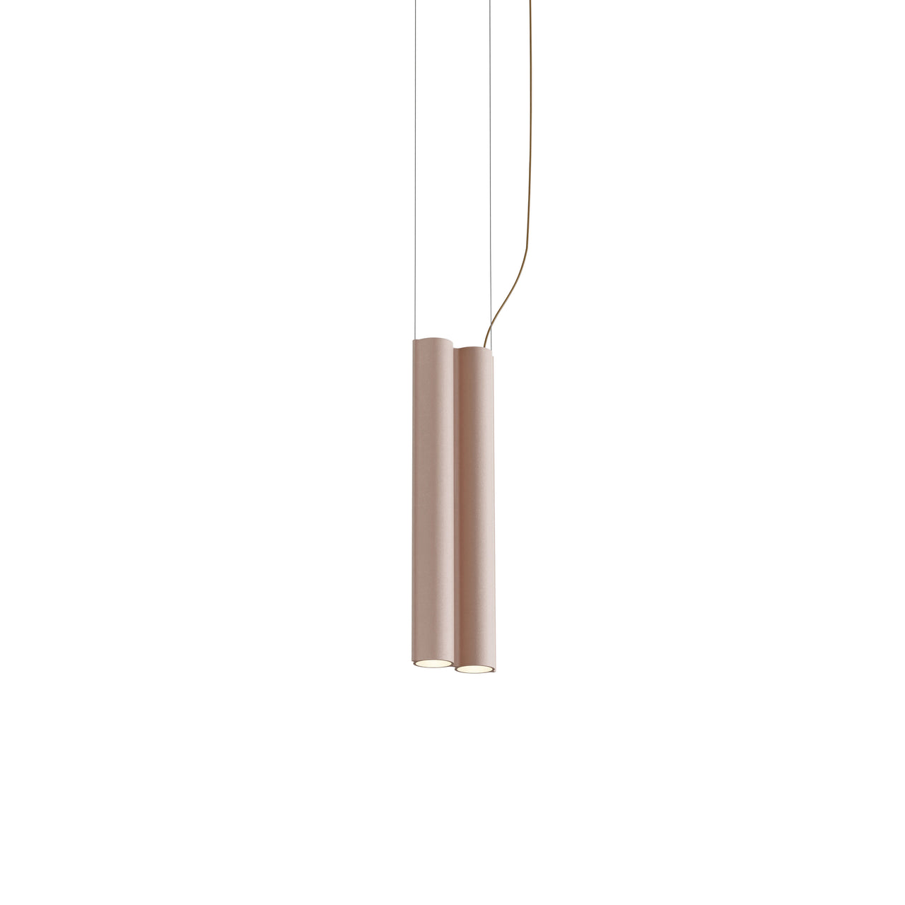 Silo 2SB Suspension Lamp: Wrinkled Dusty Pink