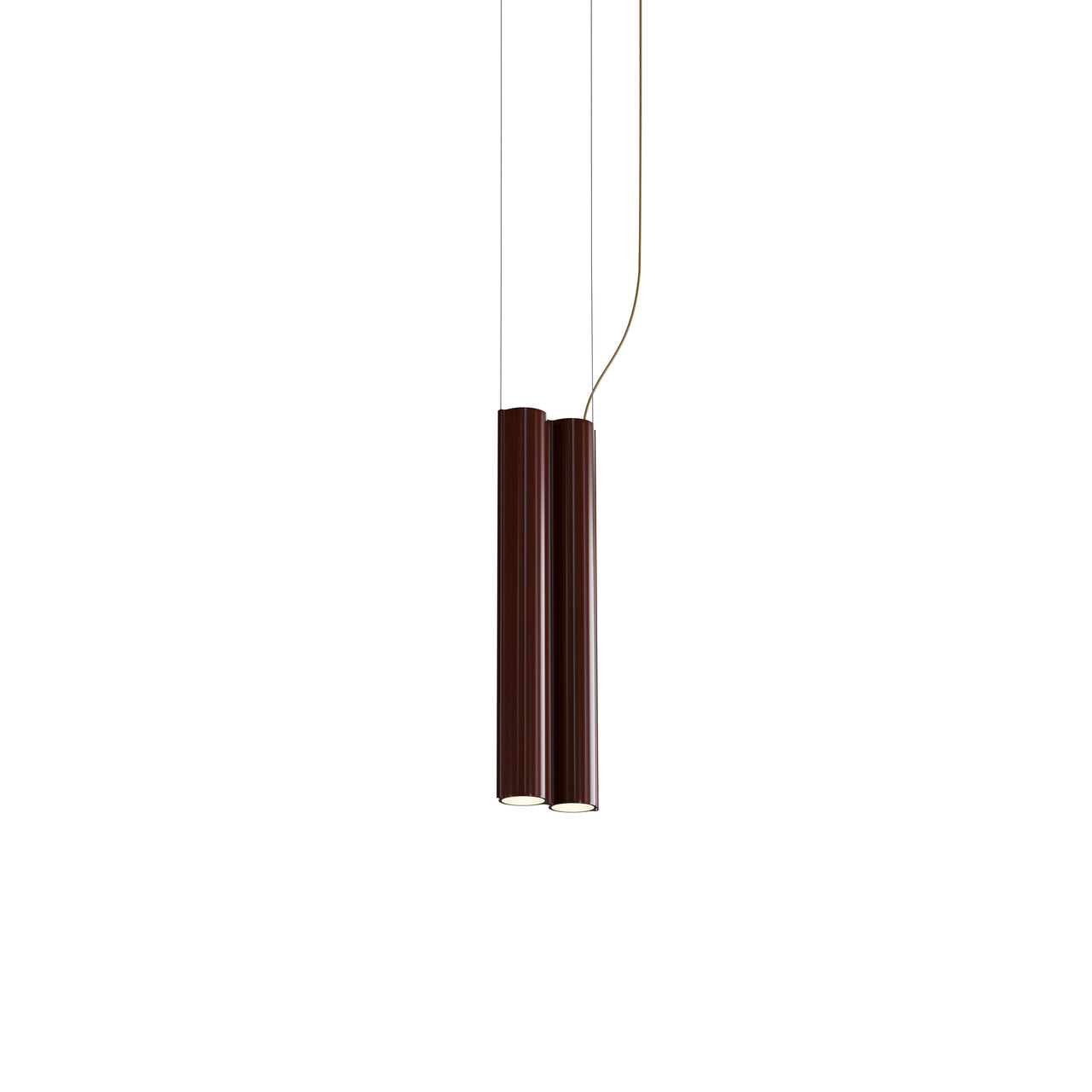 Silo 2SB Suspension Lamp: Glossy Oxblood
