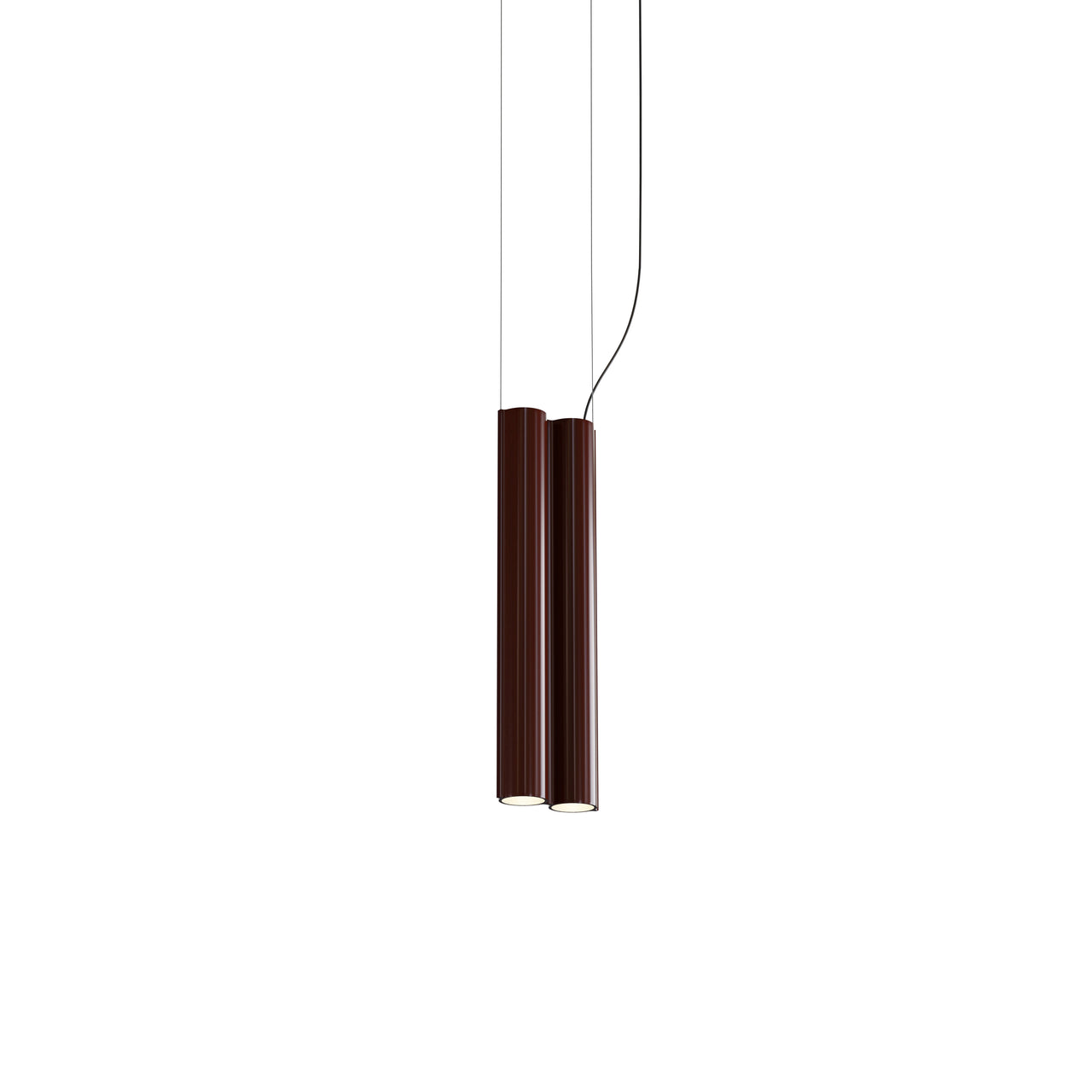 Silo 2SB Suspension Lamp: Glossy Oxblood