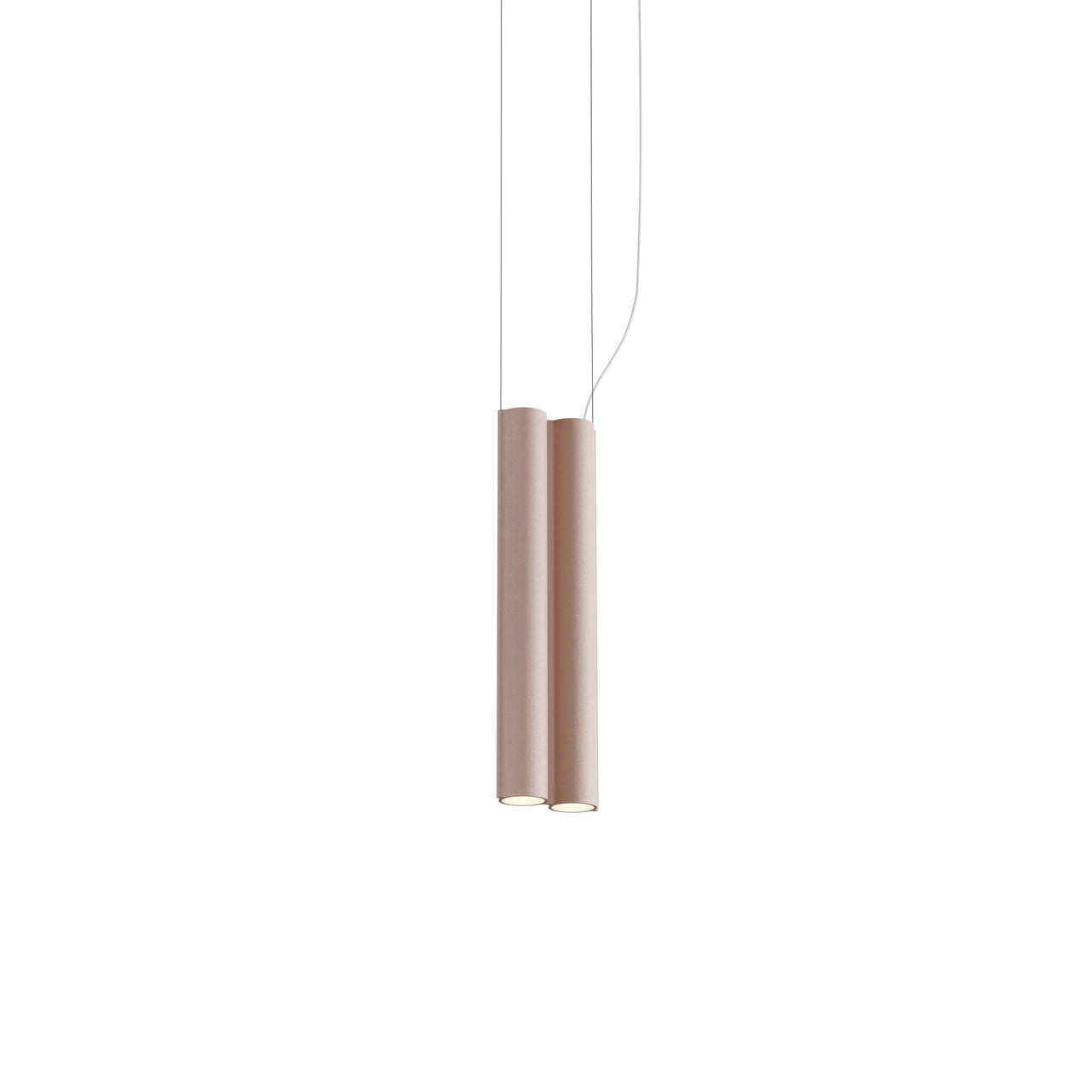 Silo 2SB Suspension Lamp: Wrinkled Dusty Pink