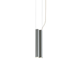 Silo 2SB Suspension Lamp: Tumbled Aluminum