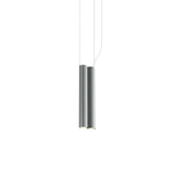Silo 2SB Suspension Lamp: Tumbled Aluminum