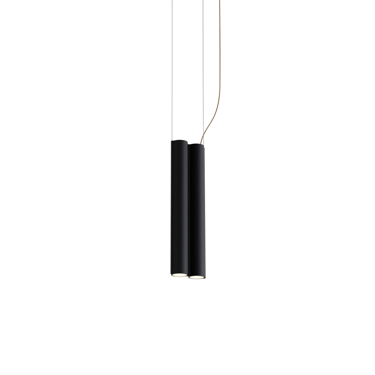 Silo 2SB Suspension Lamp: Textured Black