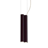 Silo 2SB Suspension Lamp: Aubergine