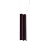 Silo 2SB Suspension Lamp: Aubergine