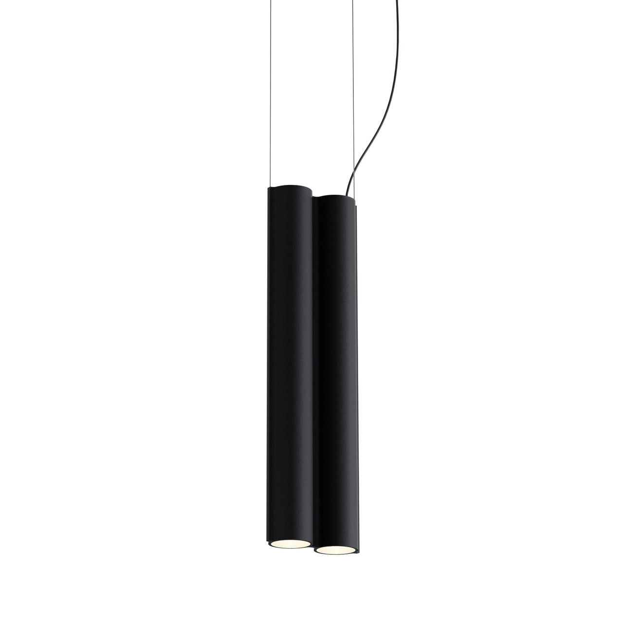 Silo 2SB Suspension Lamp: Black