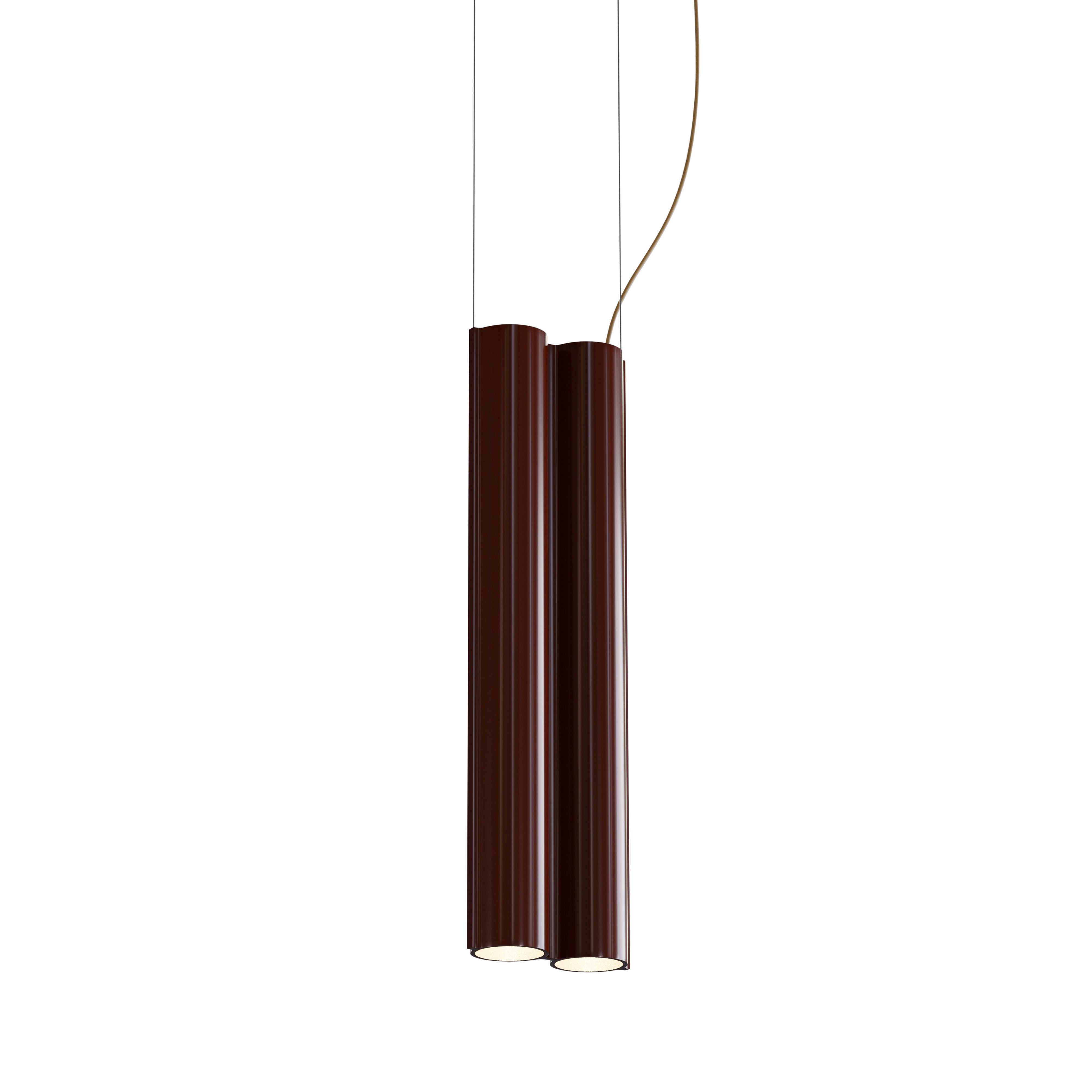 Silo 2SB Suspension Lamp: Glossy Oxblood