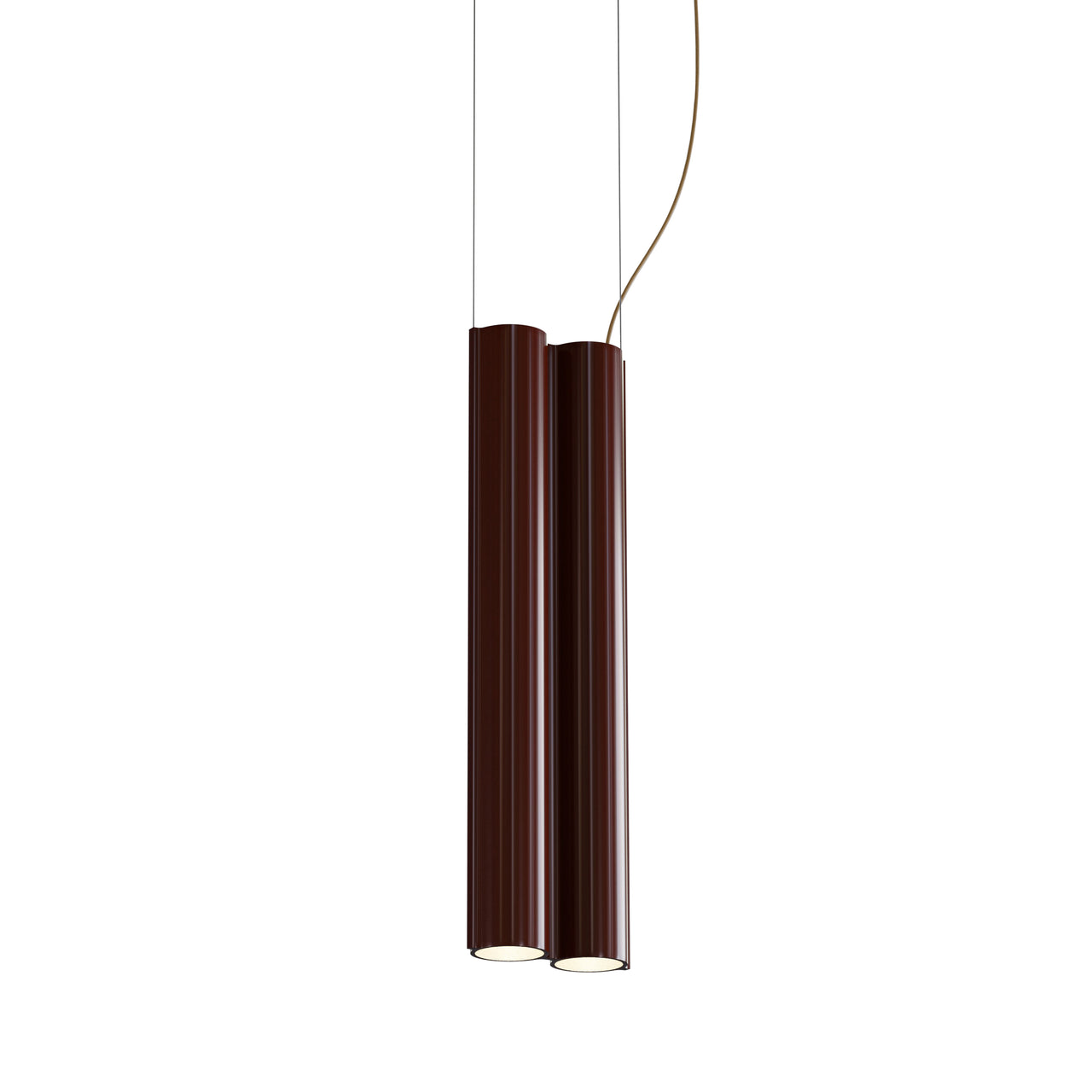 Silo 2SB Suspension Lamp: Glossy Oxblood