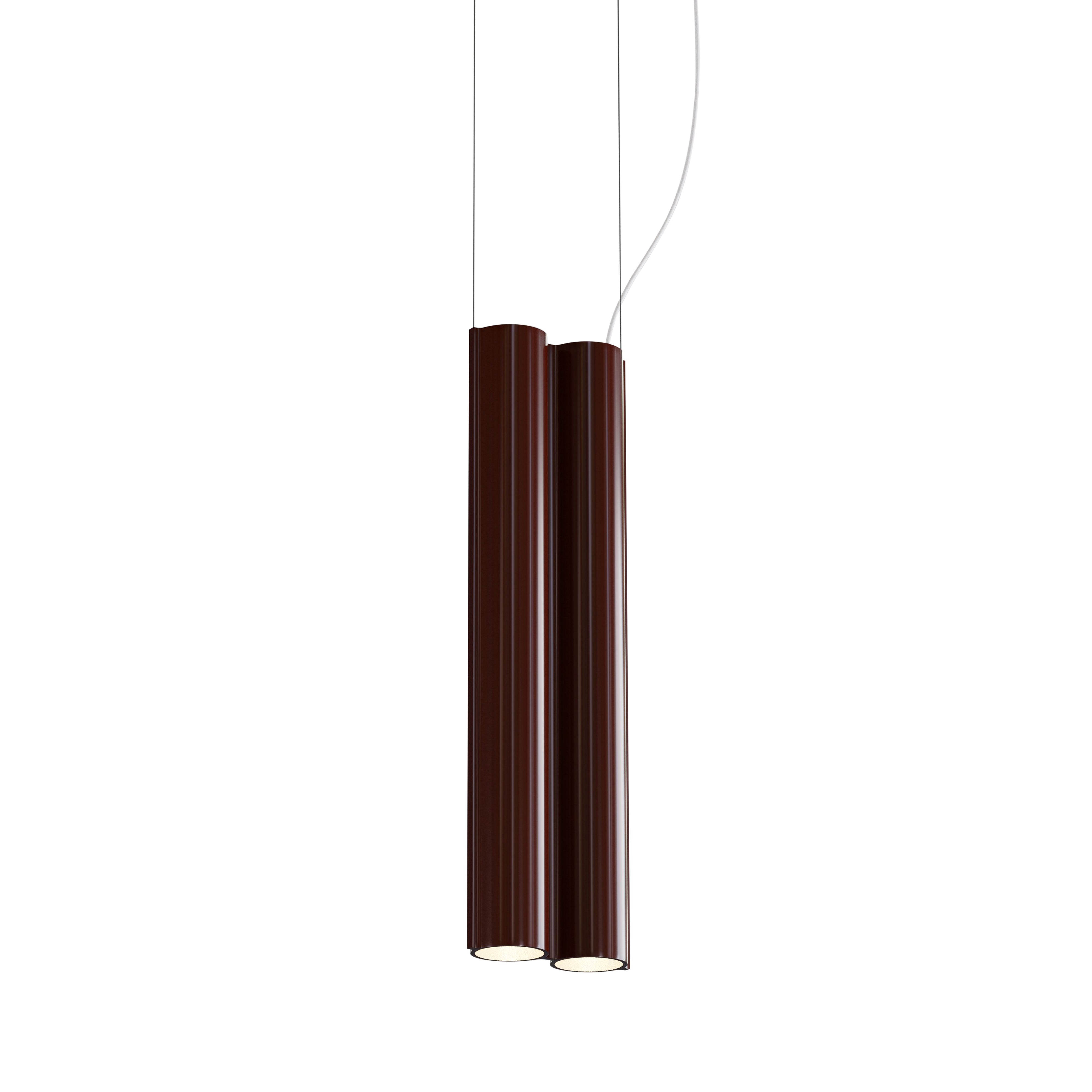 Silo 2SB Suspension Lamp: Glossy Oxblood