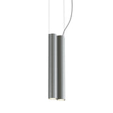 Silo 2SB Suspension Lamp: Tumbled Aluminum