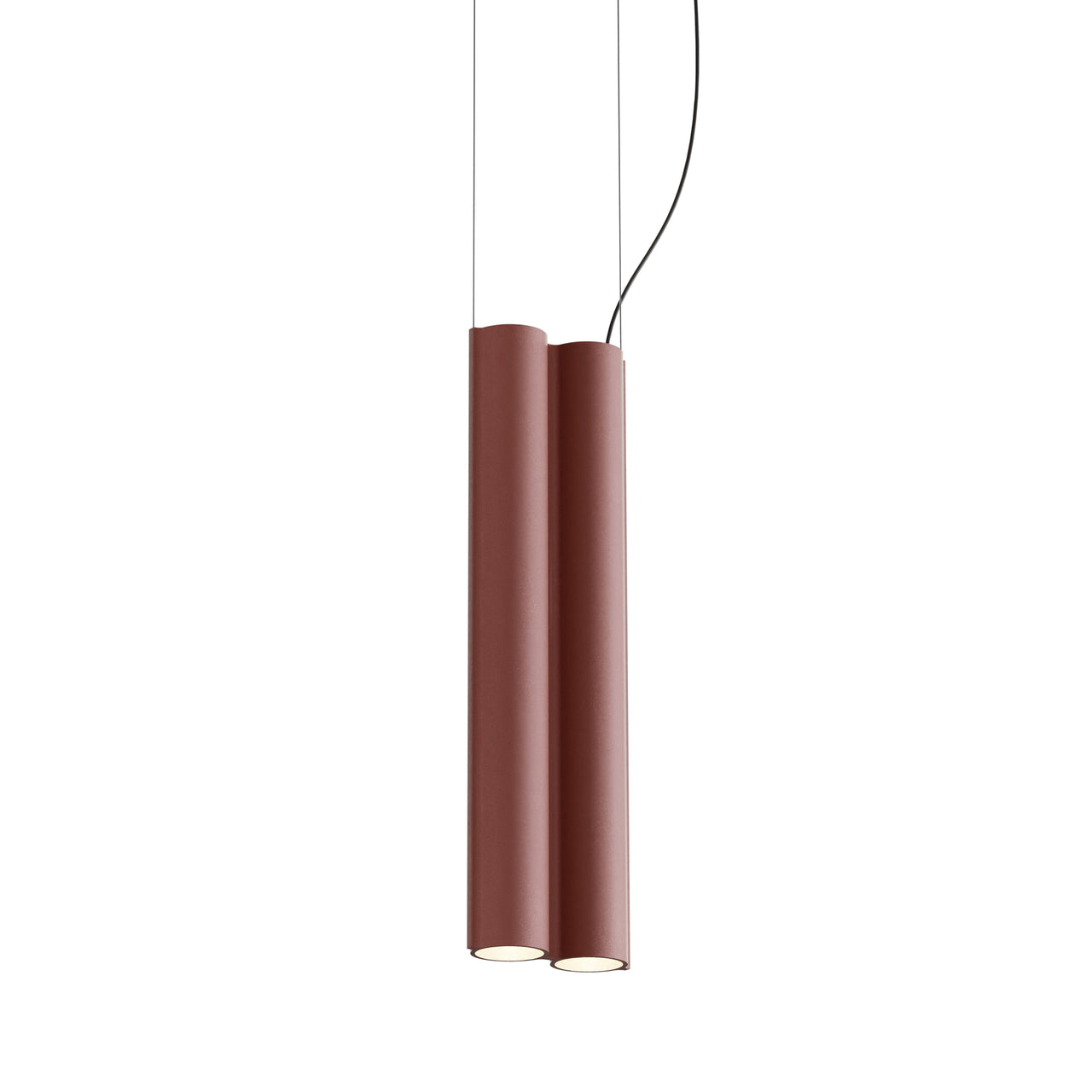 Silo 2SB Suspension Lamp: Terracotta