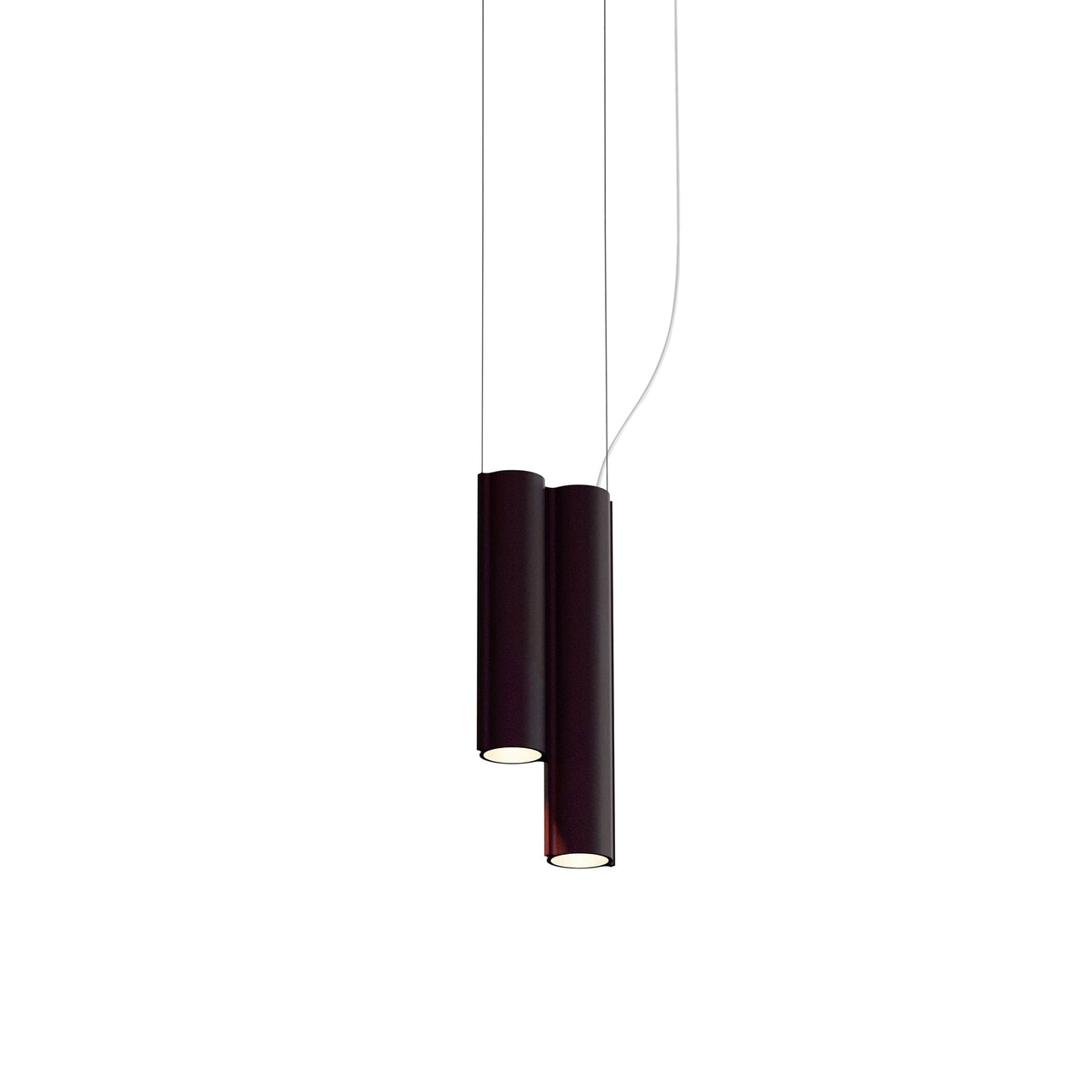 Silo 2SC Suspension Lamp: Textured Black