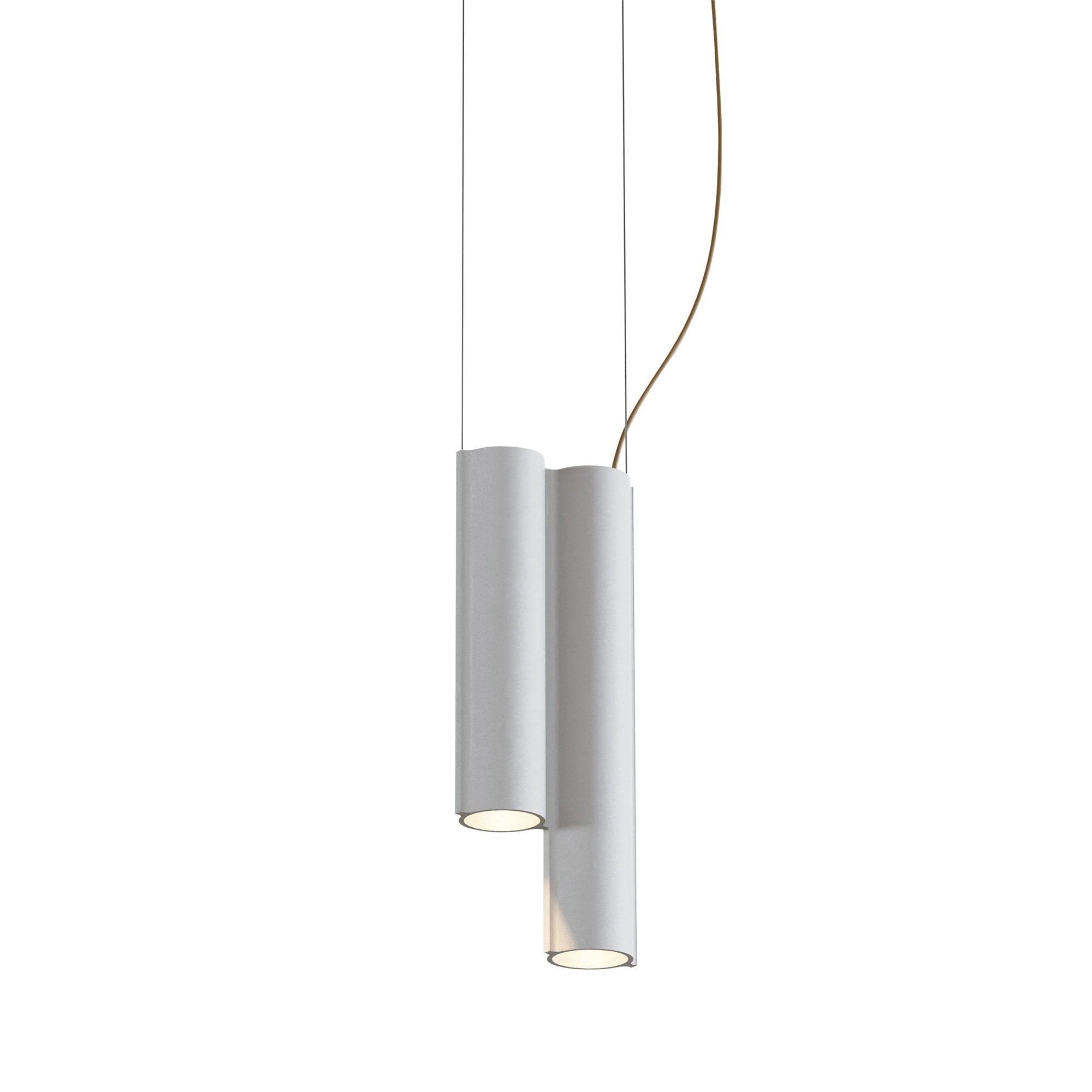 Silo 2SC Suspension Lamp: White