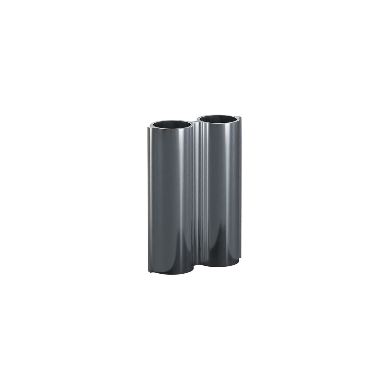 Silo 2VJ Vase: Mirror Polished Aluminum