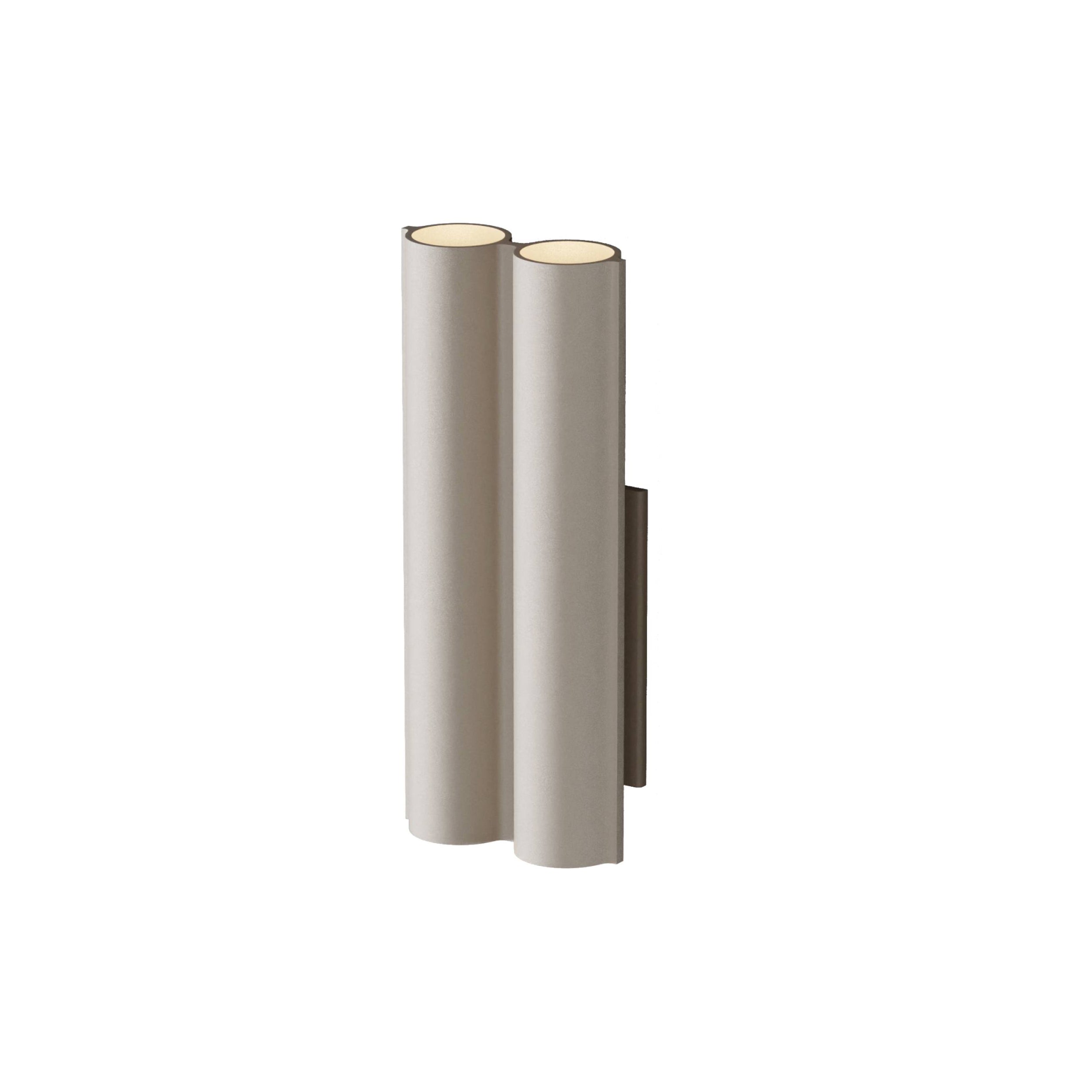 Silo 2WA Wall Light: Uplight + Beige