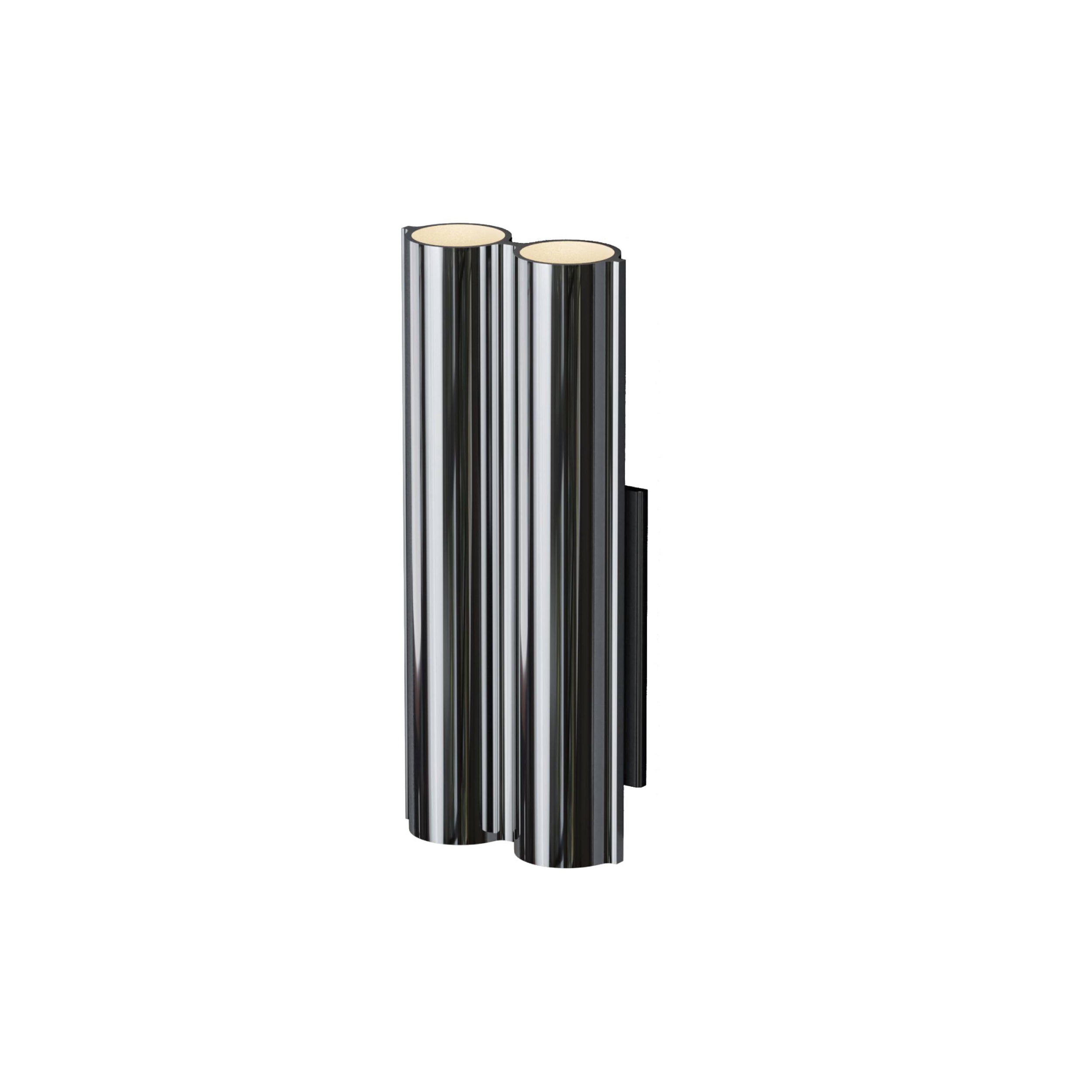 Silo 2WA Wall Light: Uplight + Mirror Polished Aluminum