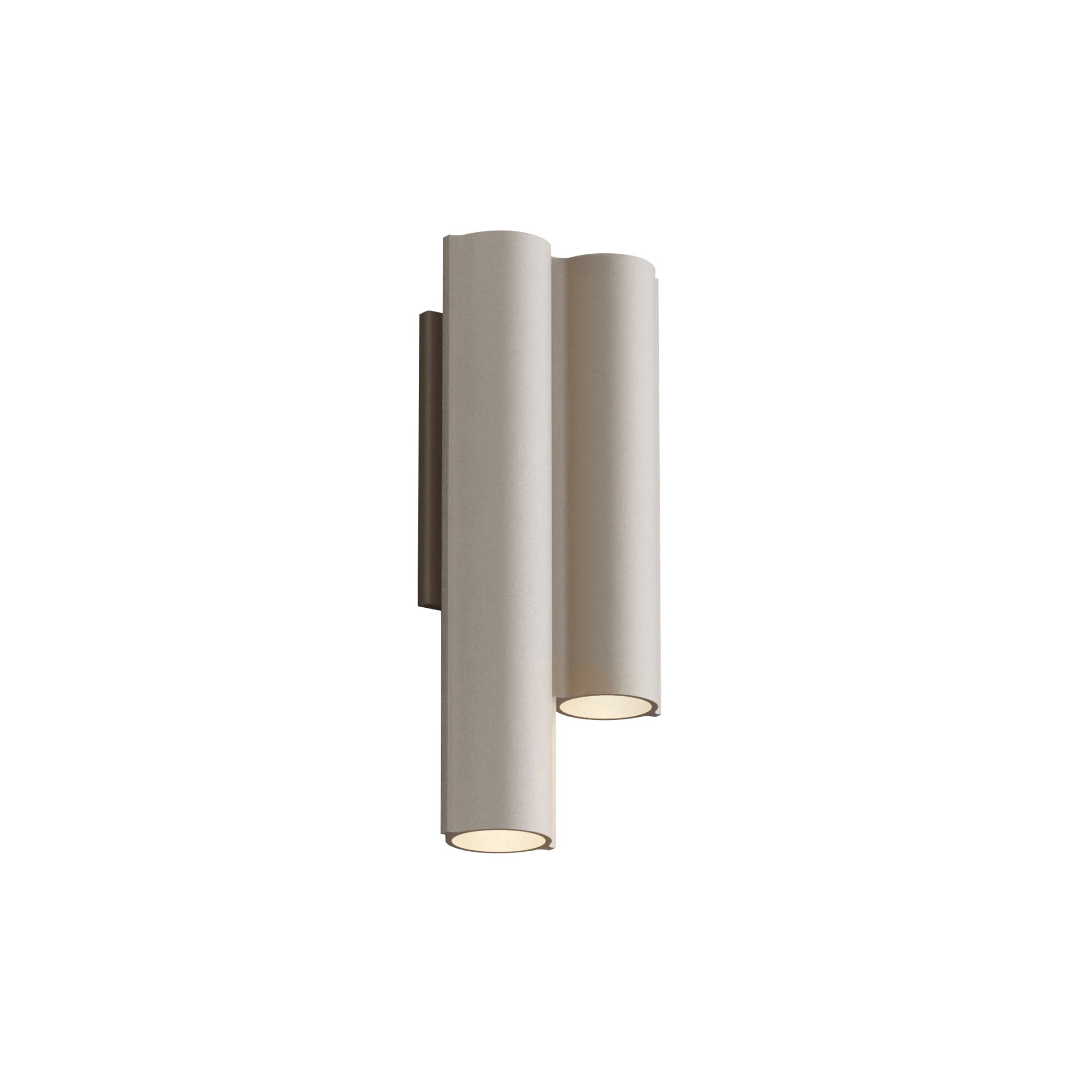 Silo 2WC Wall Light: Downlight + Beige