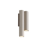 Silo 2WC Wall Light: Downlight + Beige