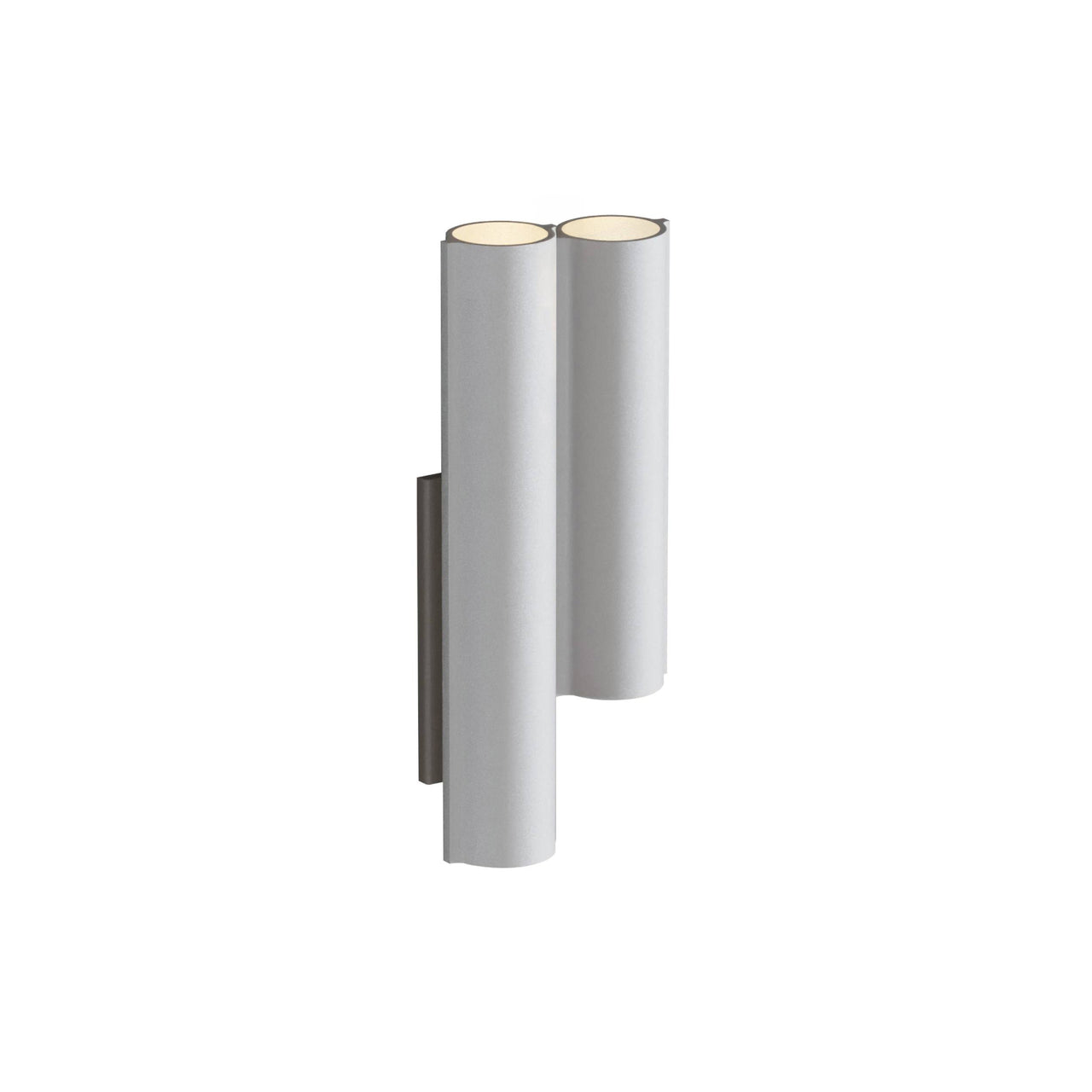 Silo 2WC Wall Light: Uplight + Textured White