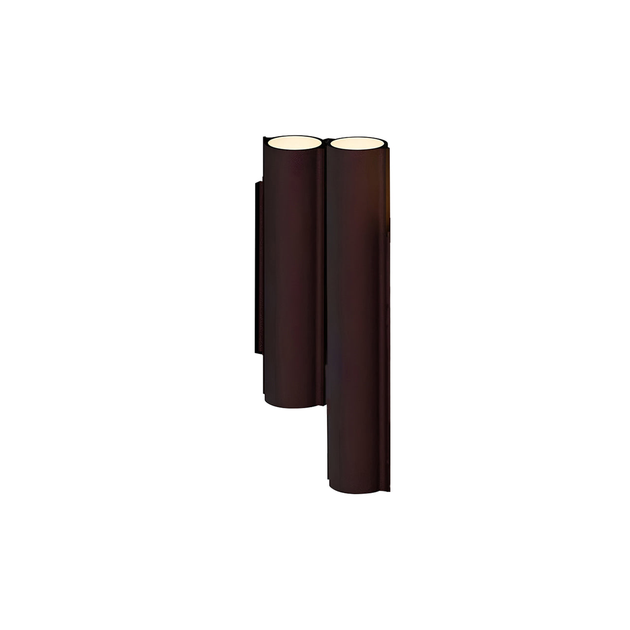 Silo 2WM Wall Light: Uplight + Textured Aubergine