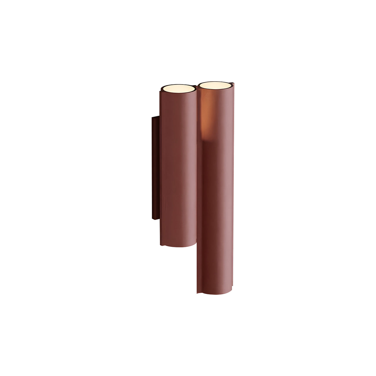 Silo 2WM Wall Light: Uplight + Textured Terracotta