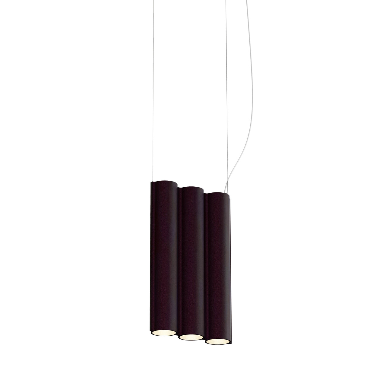 Silo 3SA Suspension Lamp: Aubergine