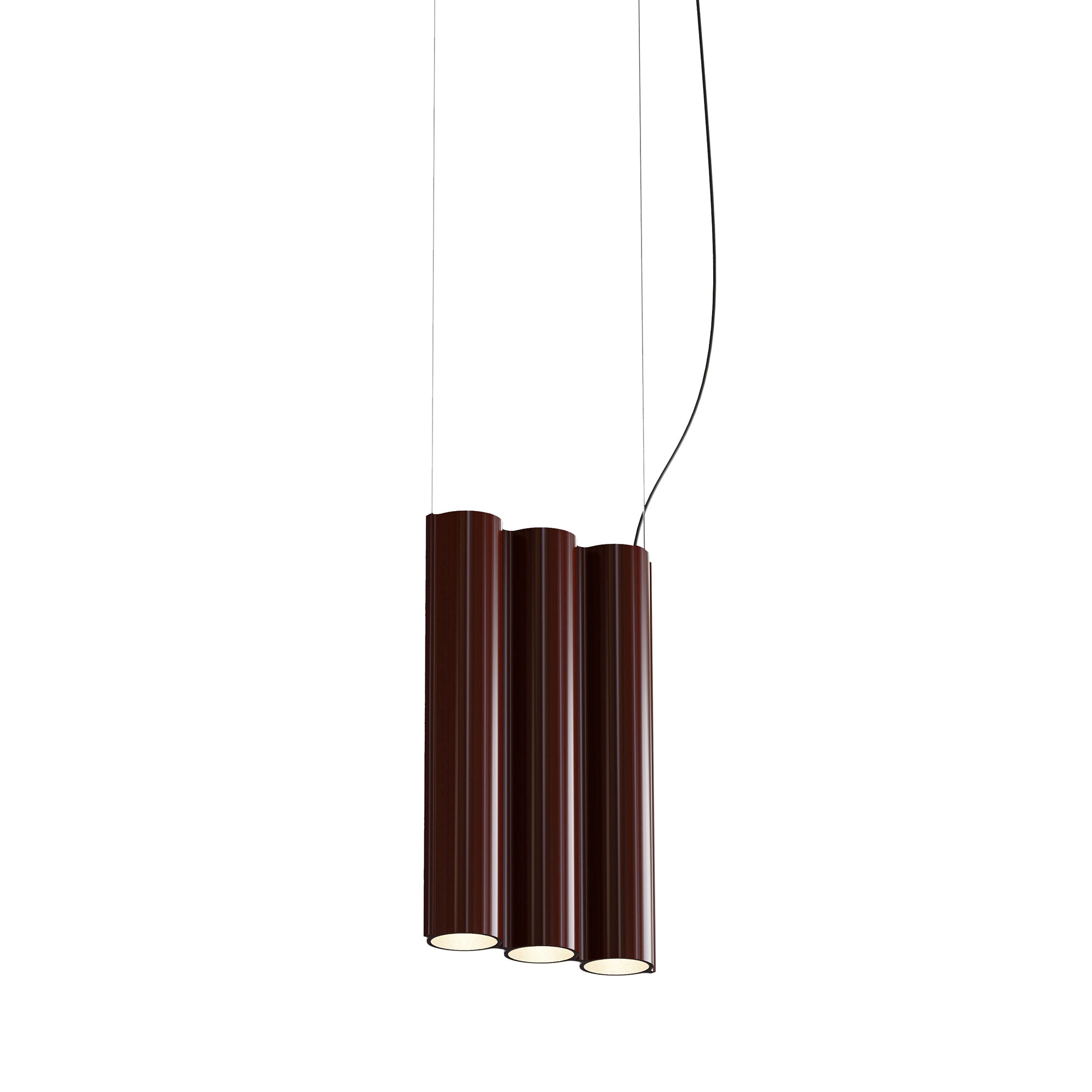 Silo 3SA Suspension Lamp: Oxblood