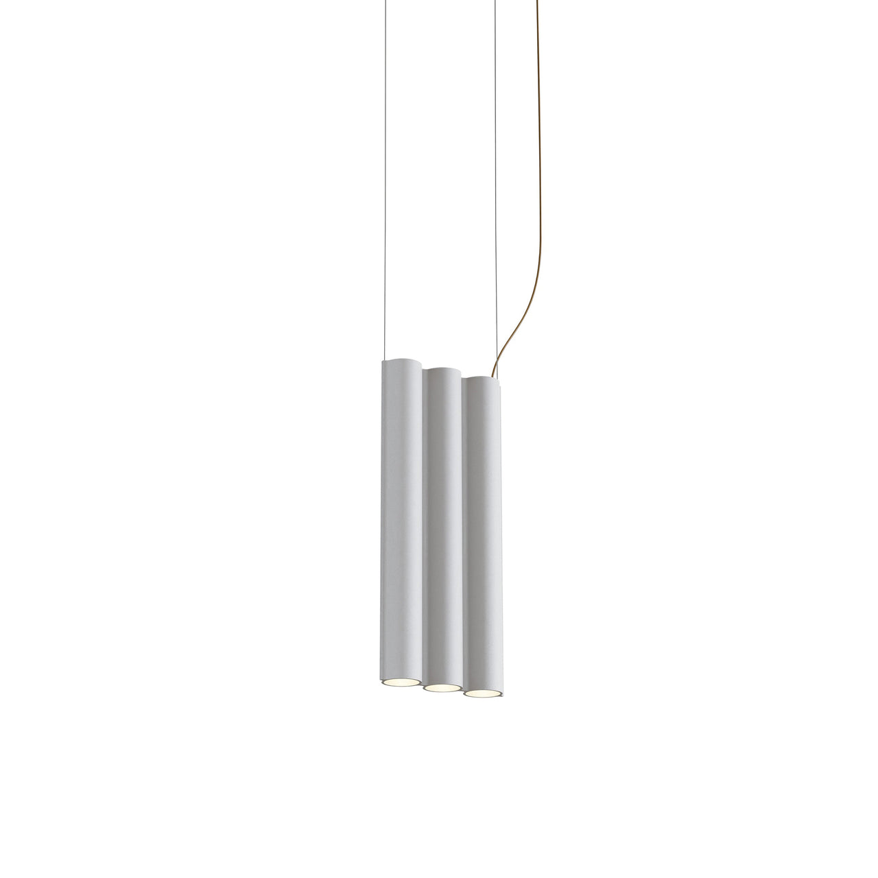 Silo 3SB Suspension Lamp: Textured White