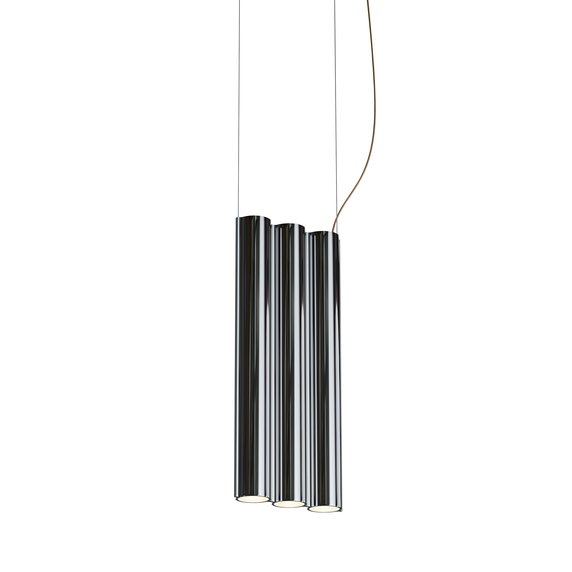 Silo 3SB Suspension Lamp: Mirror Polished Aluminum