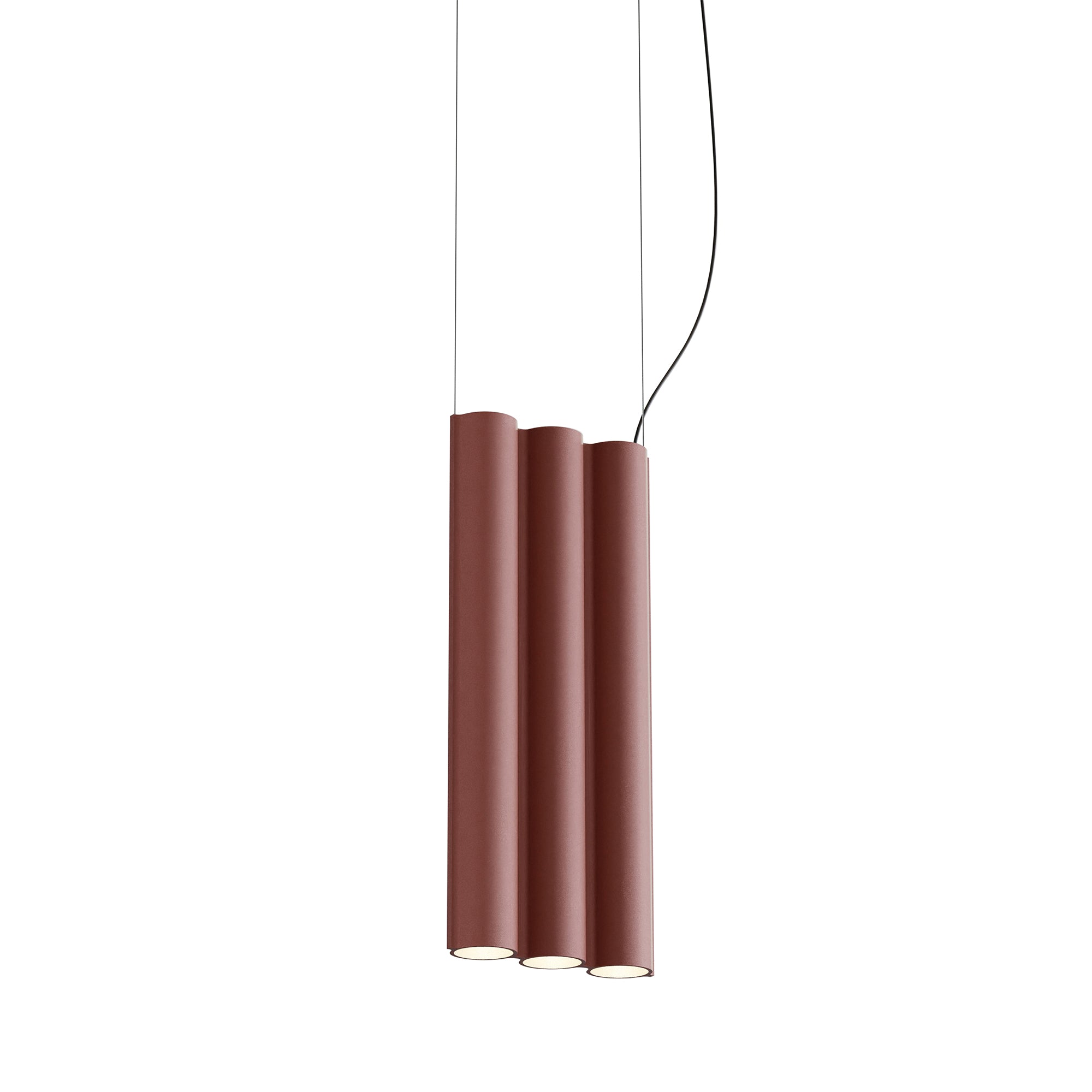 Silo 3SB Suspension Lamp: Terracotta