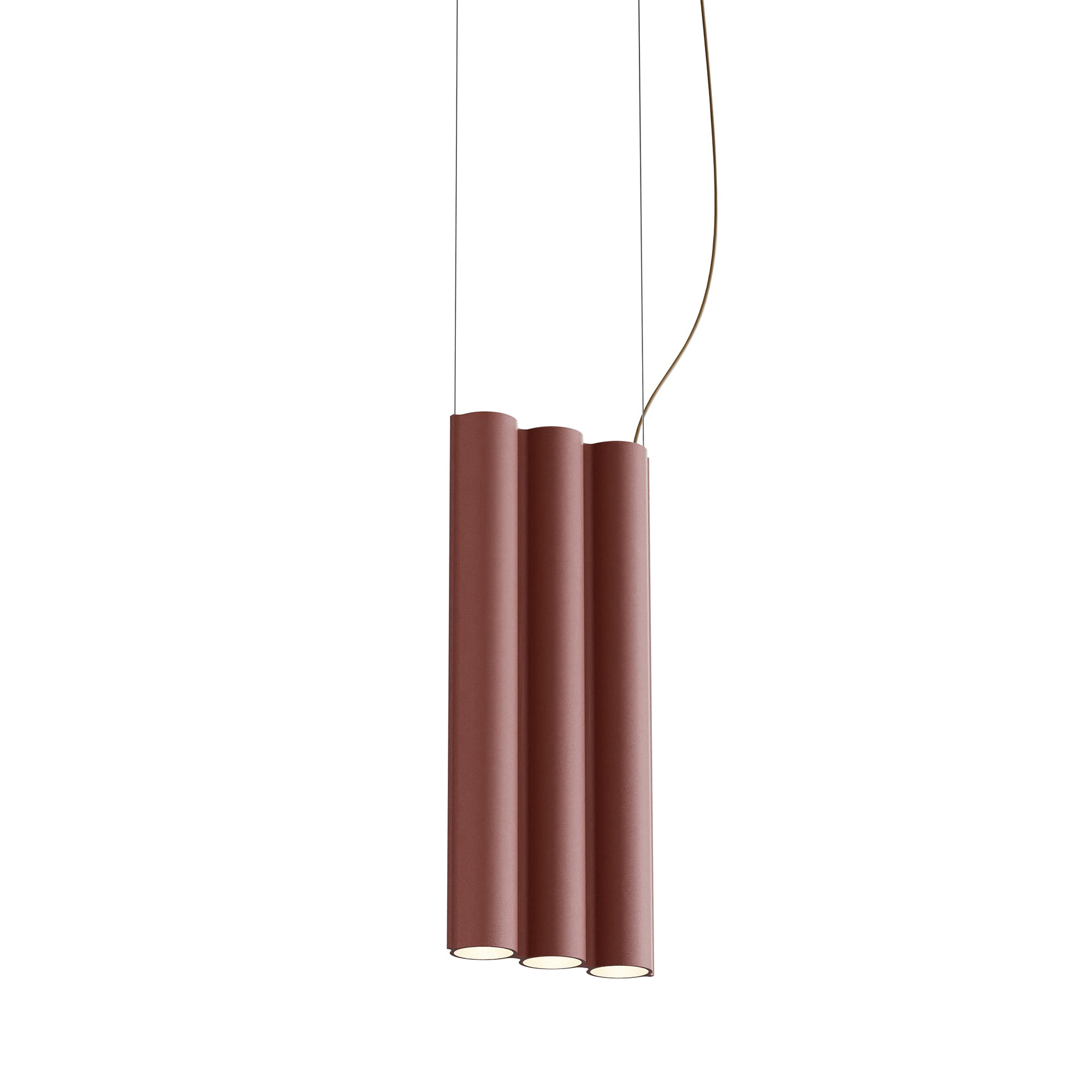 Silo 3SB Suspension Lamp: Terracotta