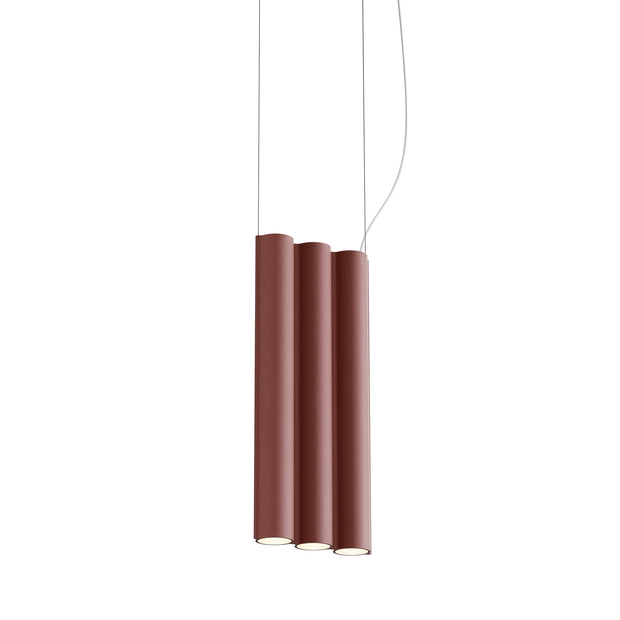 Silo 3SB Suspension Lamp: Terracotta