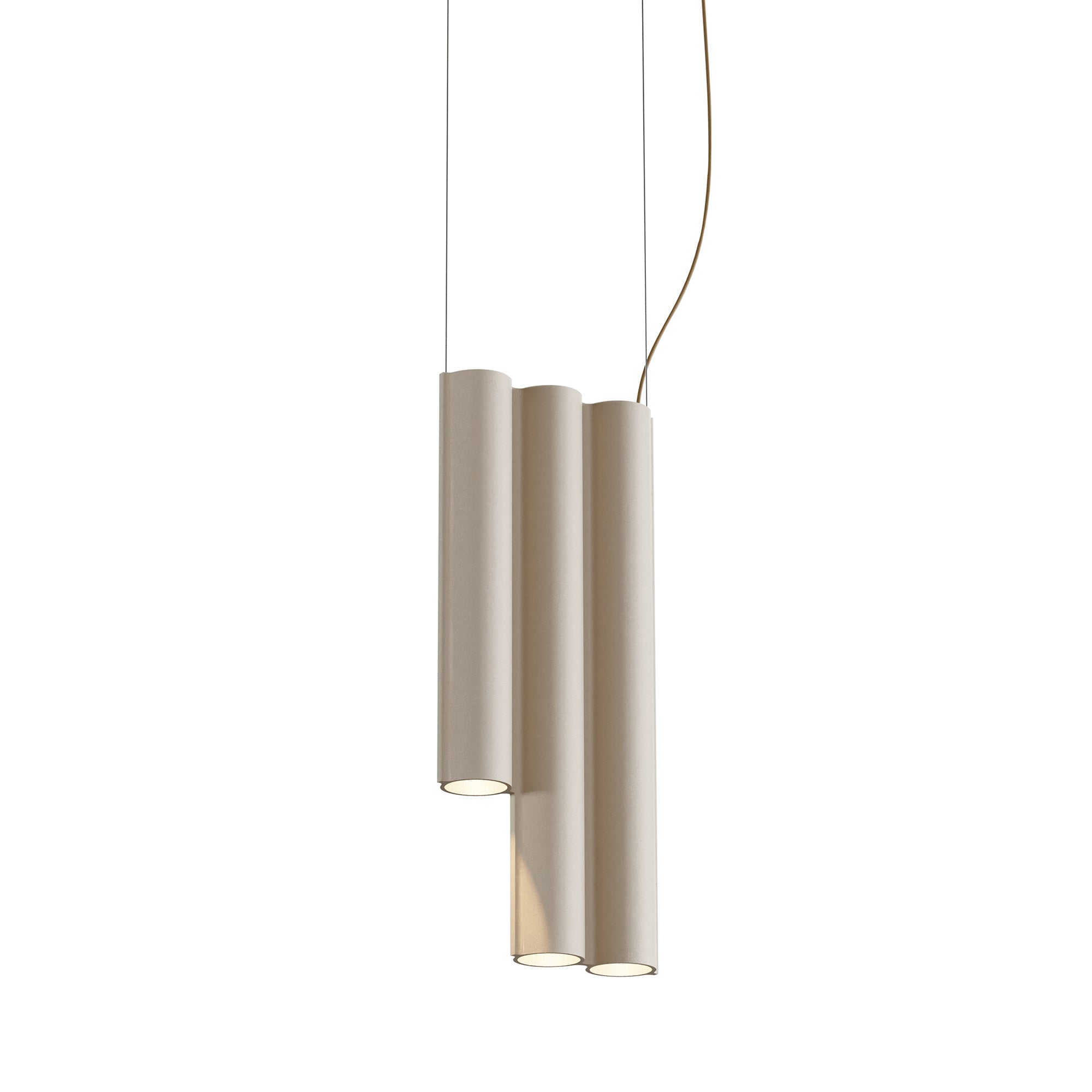 Silo 3SD Suspension Lamp: Beige