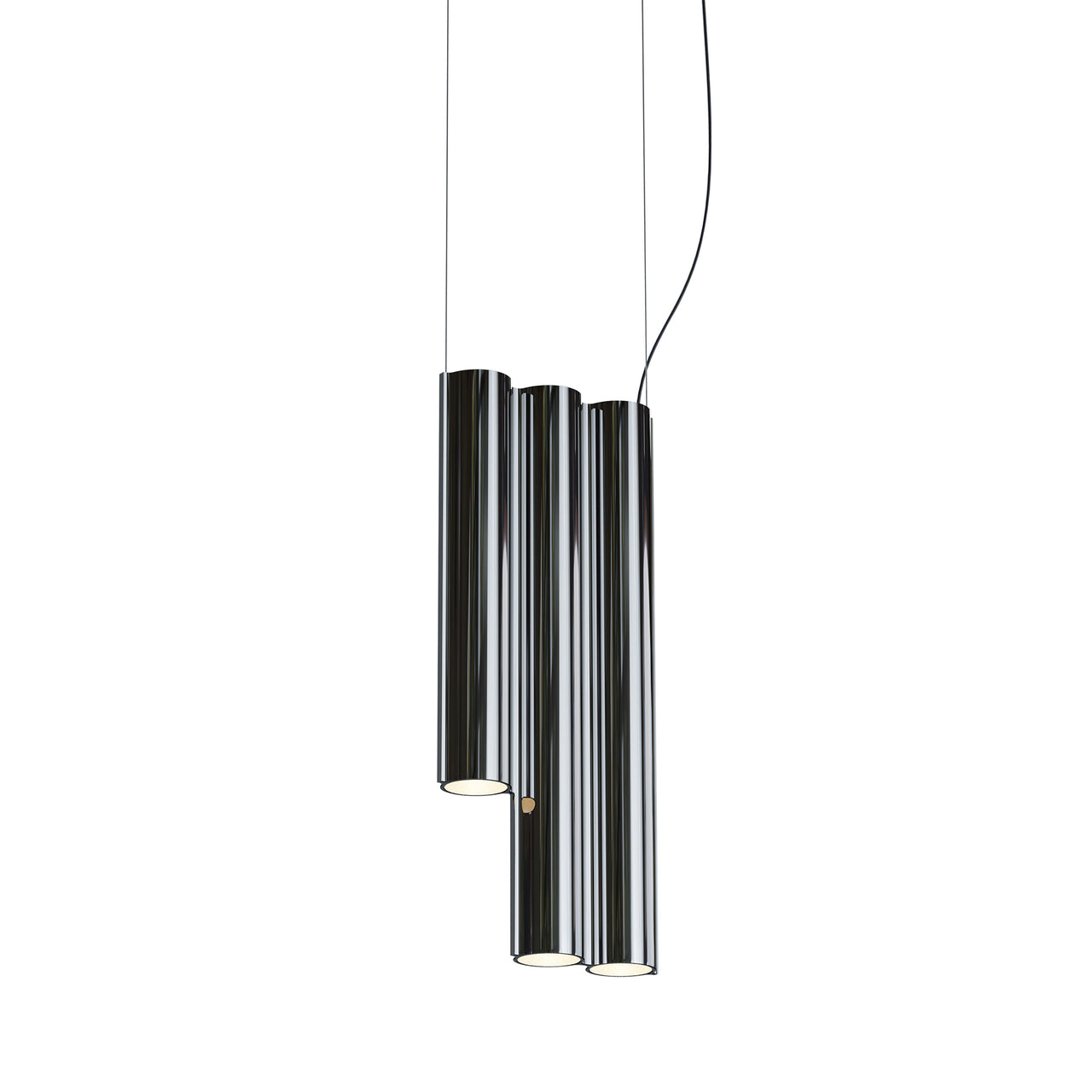 Silo 3SD Suspension Lamp: Mirror Polished Aluminum