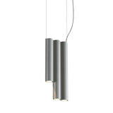 Silo 3SD Suspension Lamp: Tumbled Aluminum