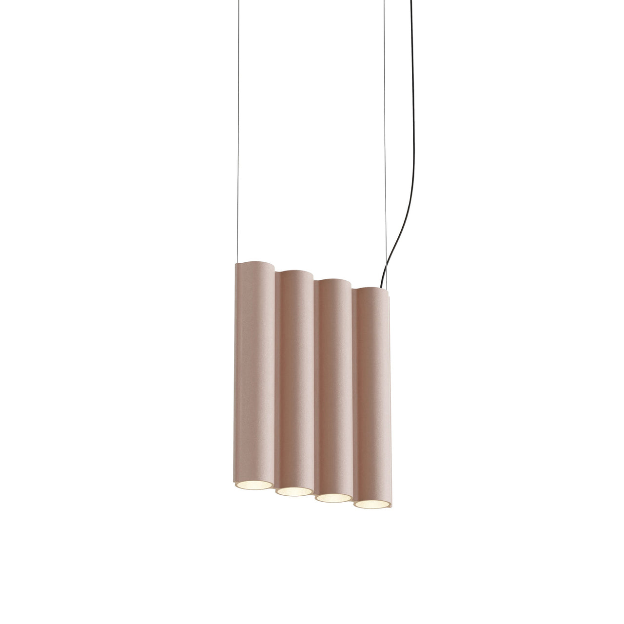 Silo 4SA Suspension Lamp: Wrinkled Dusty Pink