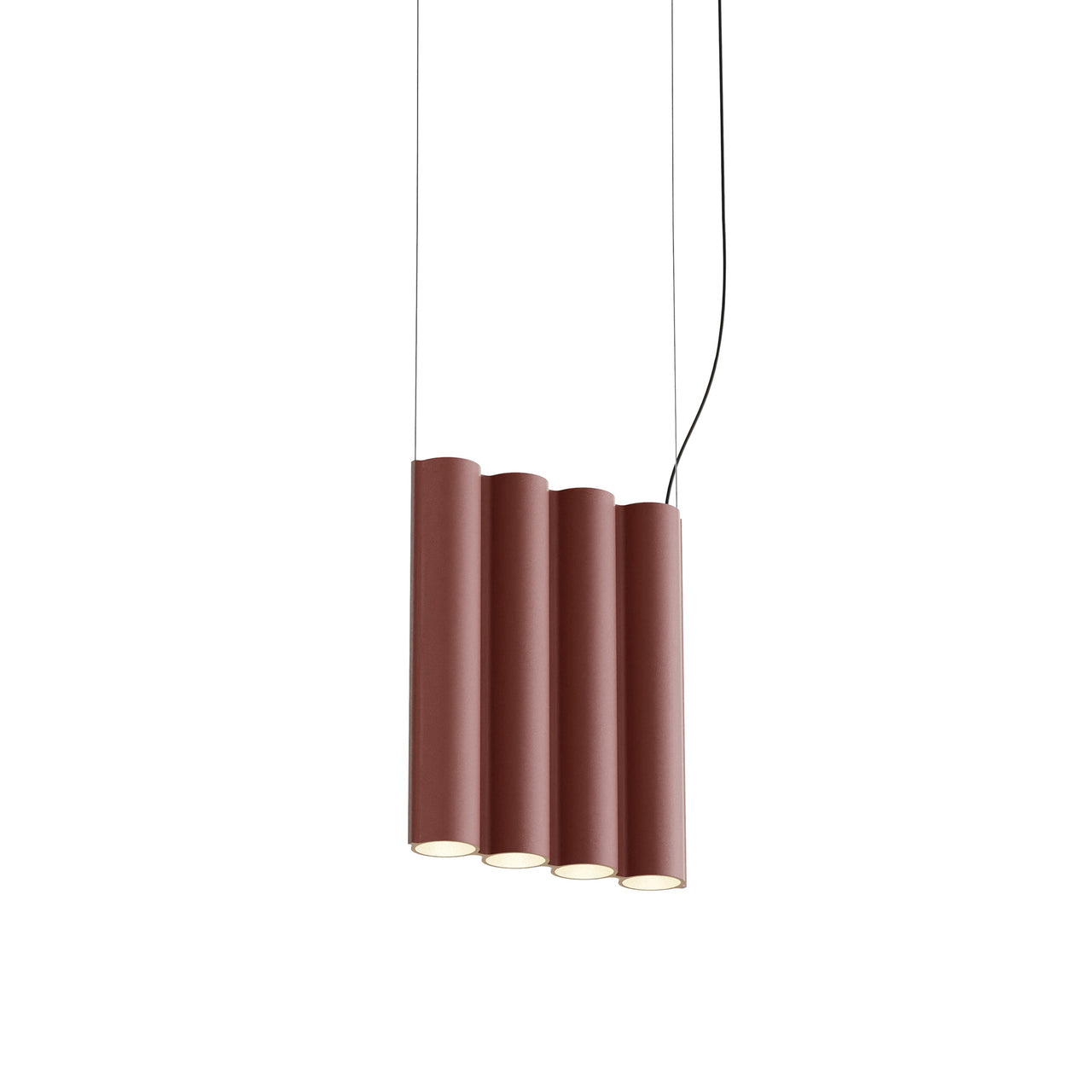 Silo 4SA Suspension Lamp: Textured Terracotta