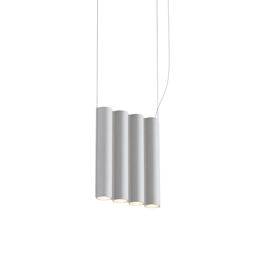 Silo 4SA Suspension Lamp: Textured White