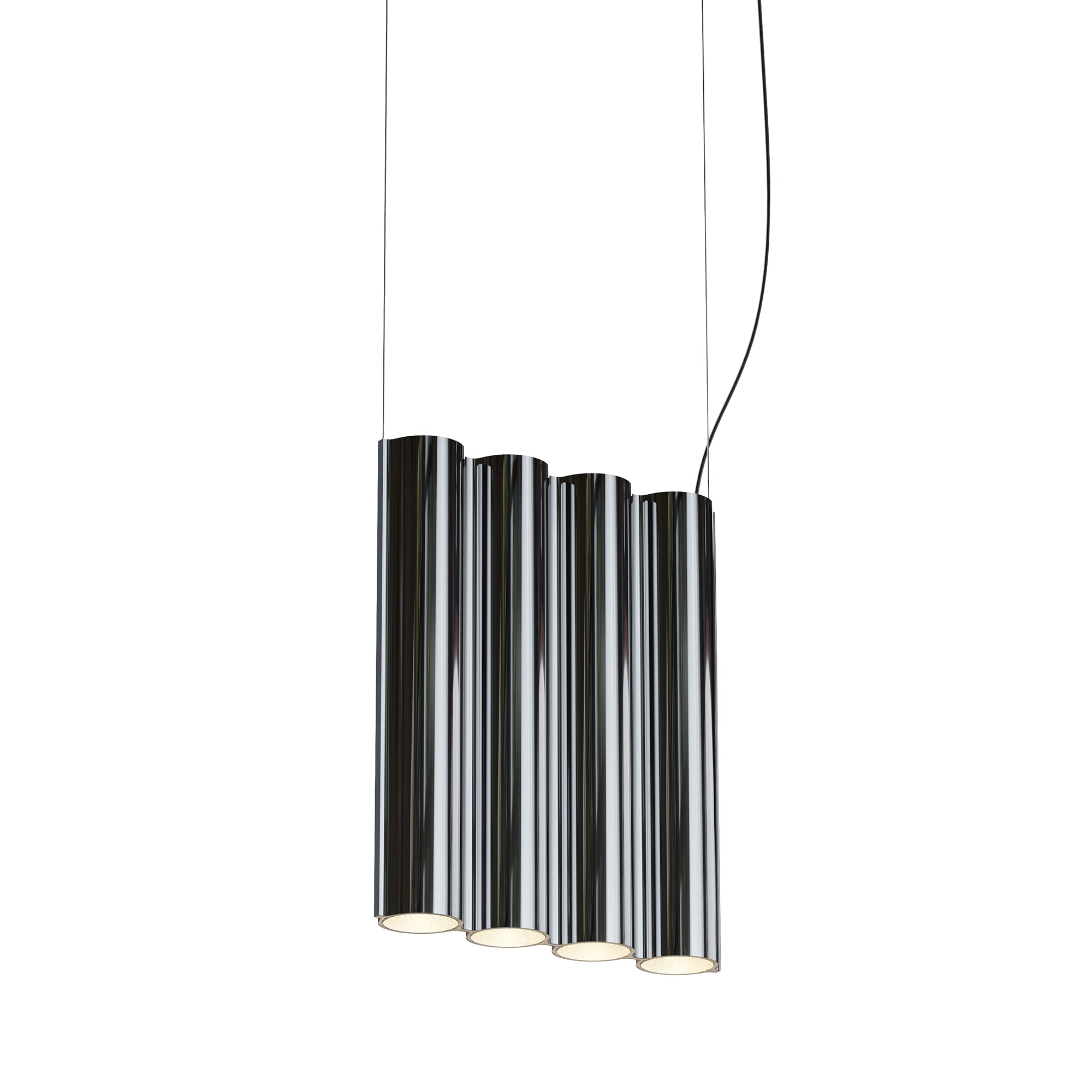 Silo 4SA Suspension Lamp: Mirror Polished Aluminum