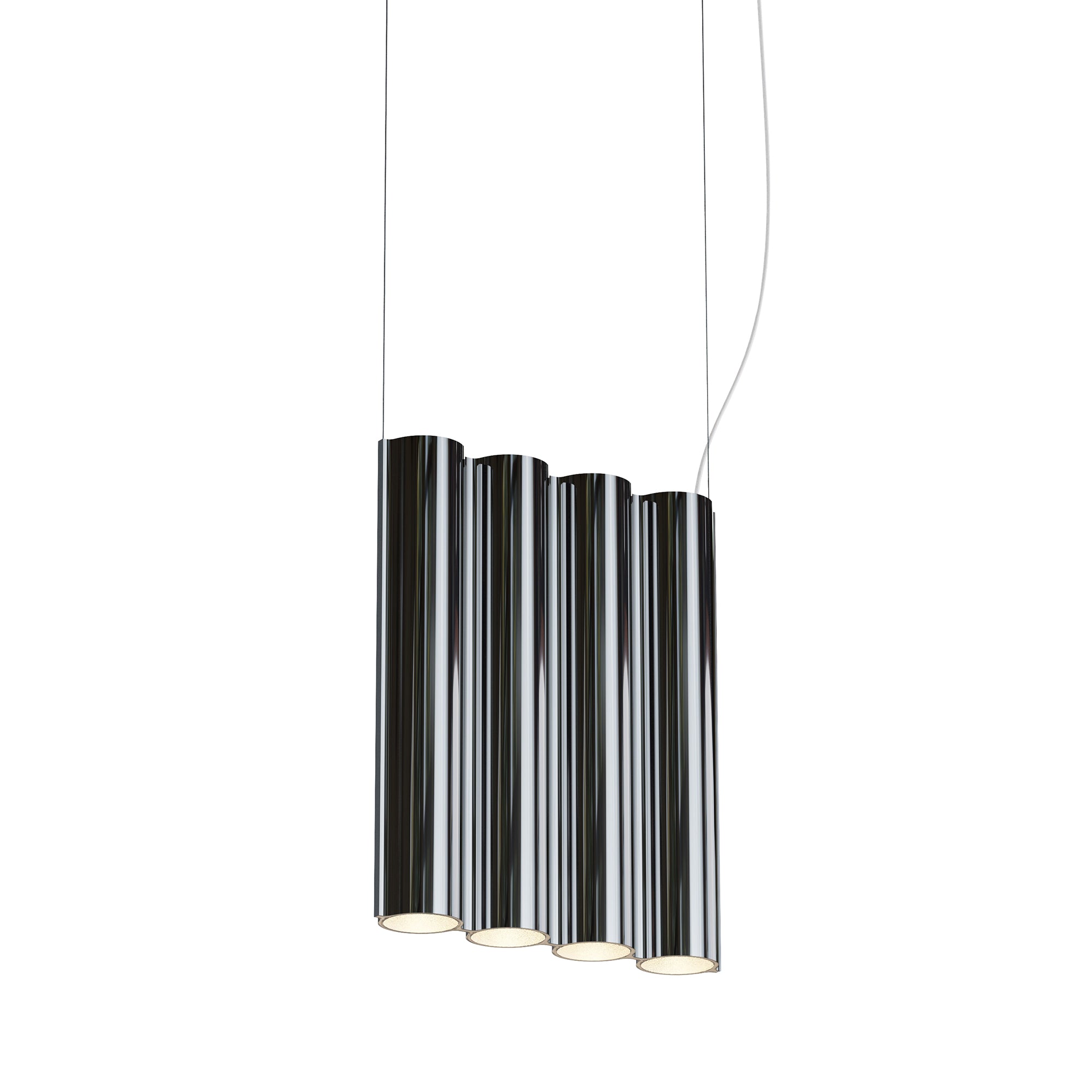 Silo 4SA Suspension Lamp: Mirror Polished Aluminum