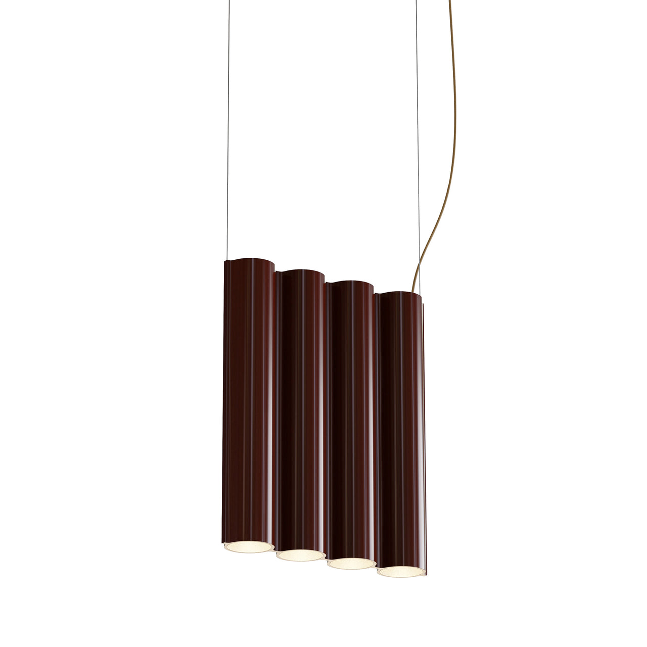 Silo 4SA Suspension Lamp: Oxblood