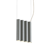 Silo 4SA Suspension Lamp: Tumbled Aluminum