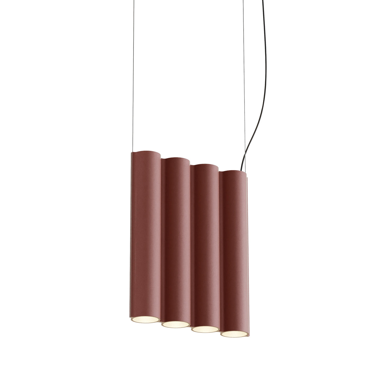 Silo 4SA Suspension Lamp: Terracotta