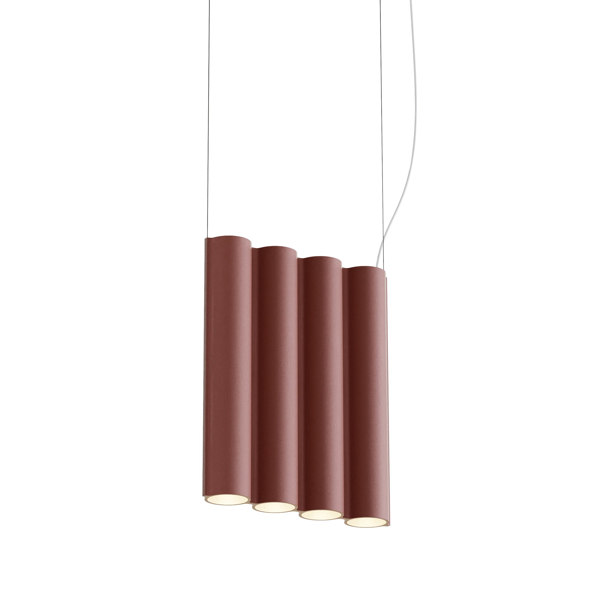 Silo 4SA Suspension Lamp: Terracotta