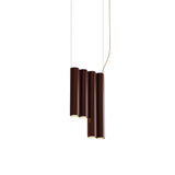 Silo 4SE Suspension Lamp: Glossy Oxblood