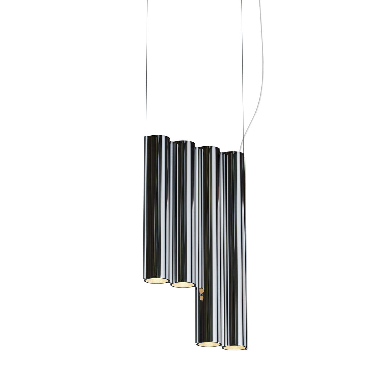 Silo 4SE Suspension Lamp: Mirror Polished Aluminum