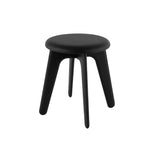 Slab Stool: Upholstered + Black Oak