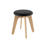 Slab Stool: Upholstered + Natural Oak