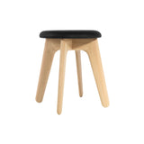 Slab Stool: Upholstered + Natural Oak