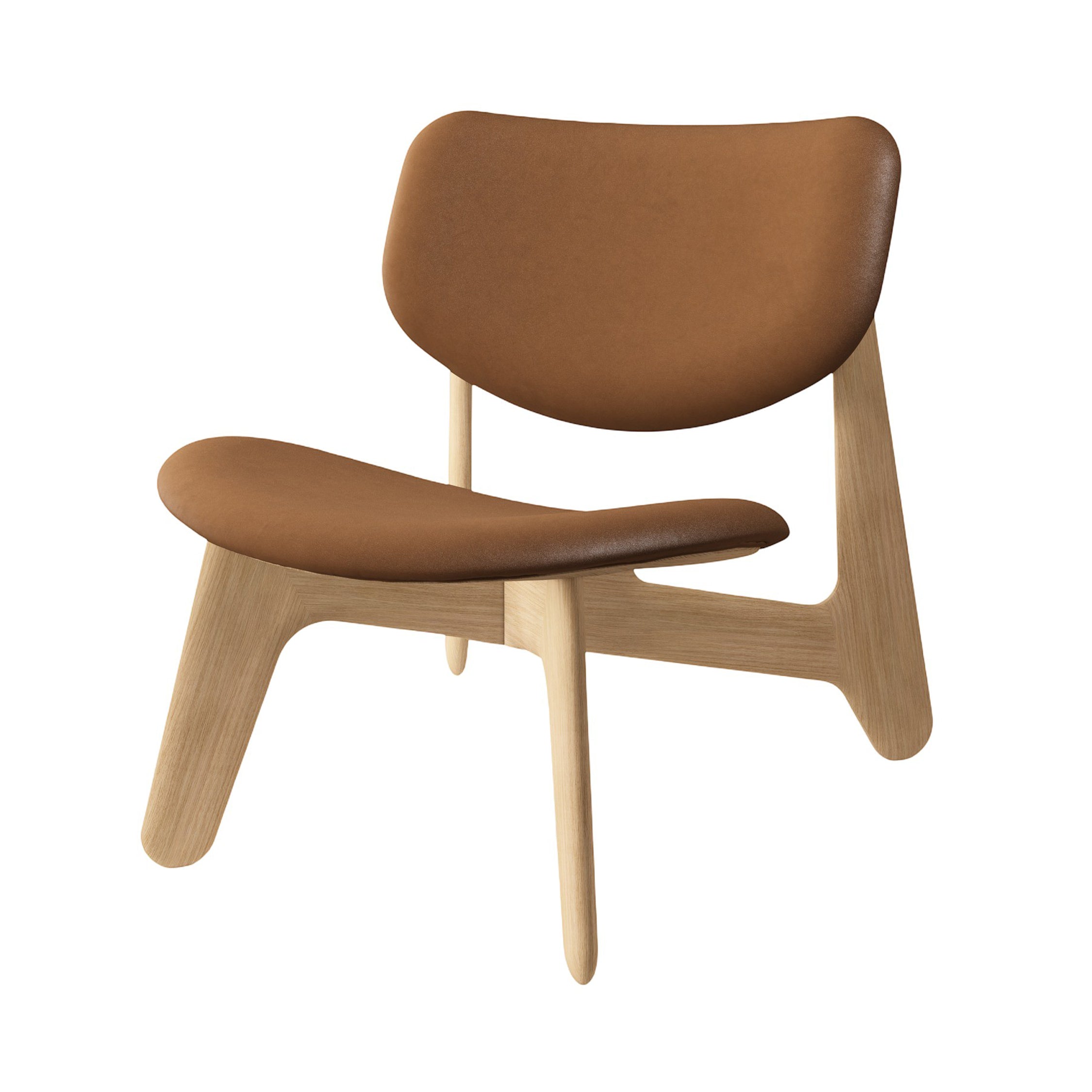 Slab Lounge Chair: Natural Oak + SLLCU01NASY0513